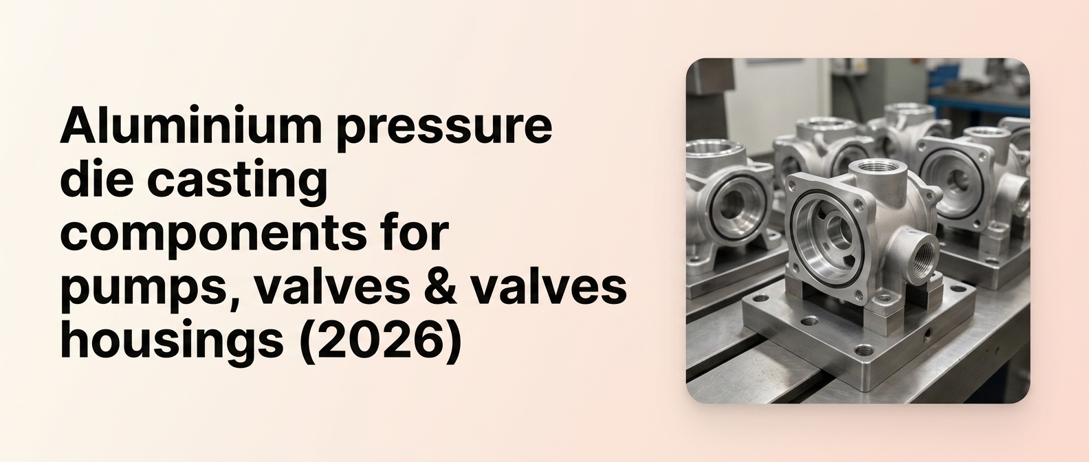 Aluminium pressure die casting components for industrial pumps, valves & housings (2026)