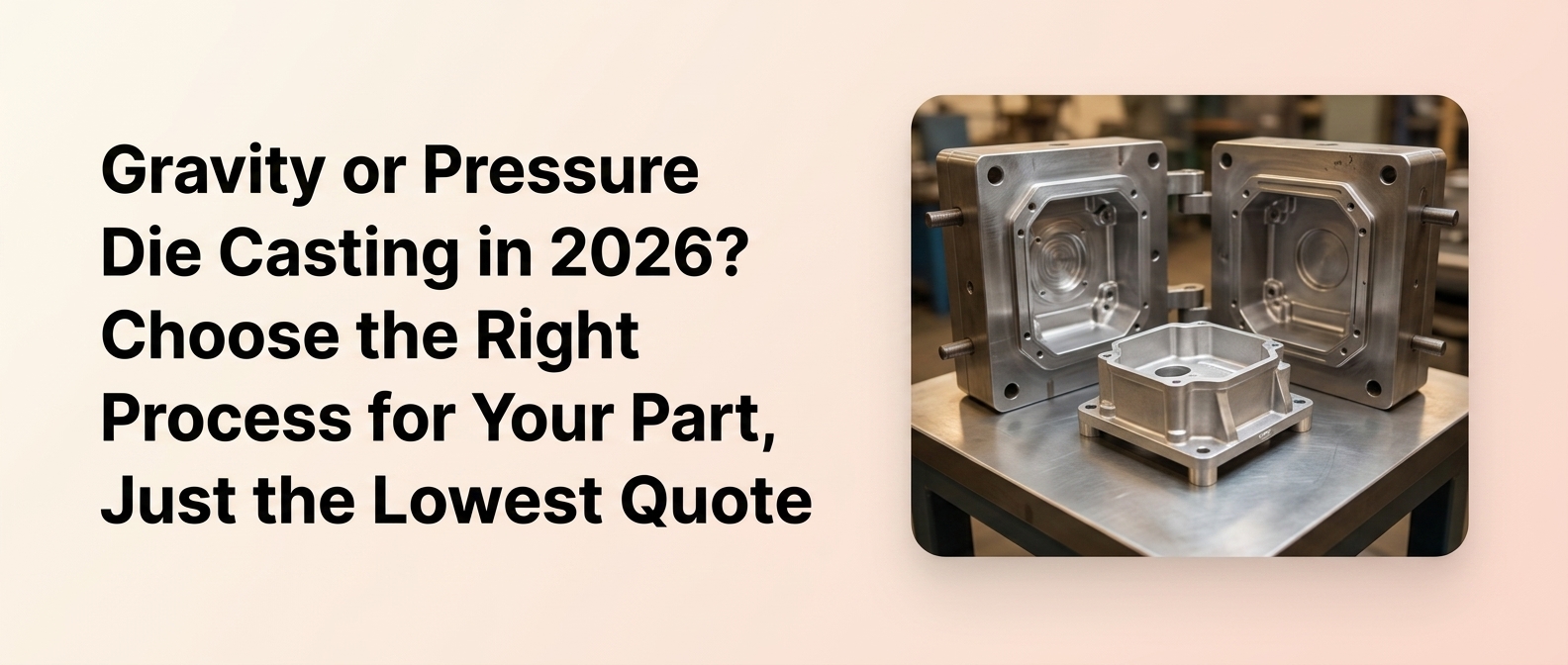 Gravity or Pressure Die Casting in 2026? Choose the Right Process for Your Part, Not Just the Lowest Quote