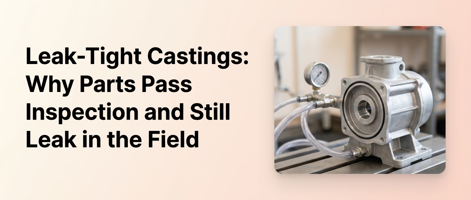Leak-Tight Castings: Why Parts Pass Inspection and Still Leak in the Field